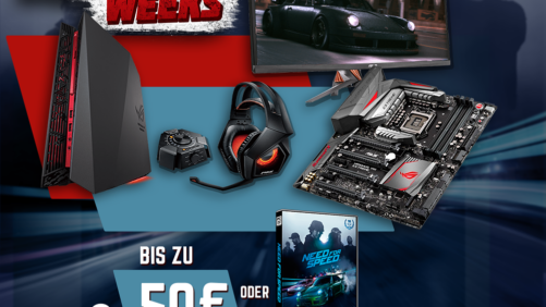 ASUS Gaming Weeks – Bis zu 50€ Cashback oder Need for Speed GRATIS!