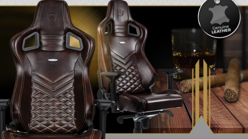JETZT bei Caseking: Neue noblechairs Luxus-Gaming-Stühle mit Echtlederbezug für den Gentleman-Gamer!