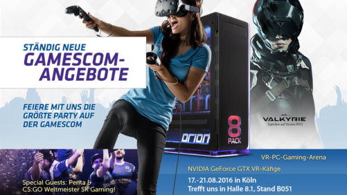 Gamescom Sonderangebote mit heftigem Preisrabatt jetzt bei Caseking!