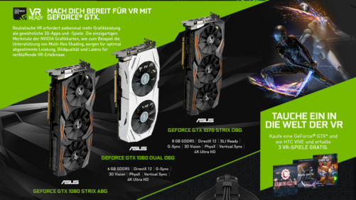 Auf in die Zukunft: Sei bereit für VR im Jahr 2017 mit HTC & NVIDIA