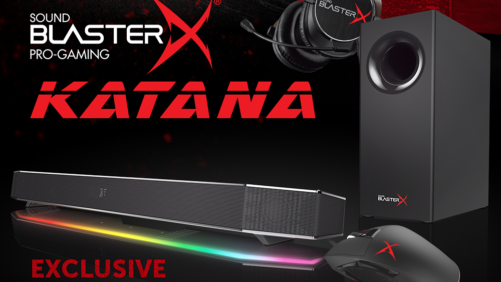 Sound BlasterX Katana Soundbar: Exclusive Pre-Order Bundles with FREE Extras at Caseking!