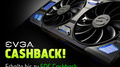 Bis zu 50 Euro Cashback auf ausgewählte EVGA GeForce GTX 1070 & 1080 Grafikkarten!
