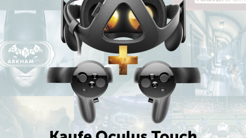 Oculus Rift Virtual Reality-Headset & Touch Motion-Controller + 100 Euro Store-Guthaben!