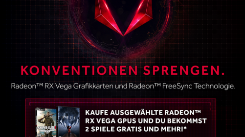 Sprenge Konventionen! Mit AMD Radeon RX Vega-Grafikkarten für Gamer