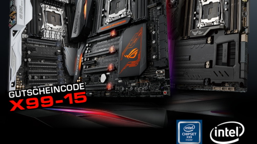 ASUS X99-Motherboards: Bei Caseking jetzt mit 15% Rabatt-Gutschein!