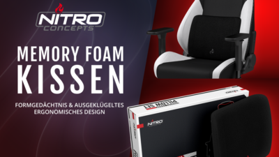 Nitro Concepts: Memory Foam Kissen-Sets ab sofort erhältlich!