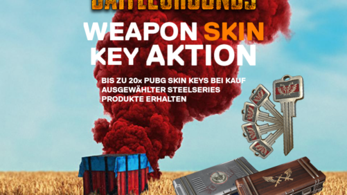 Hol dir jetzt PUBG Waffenskin-Schlüssel zu qualifizierten SteelSeries-Produkten!