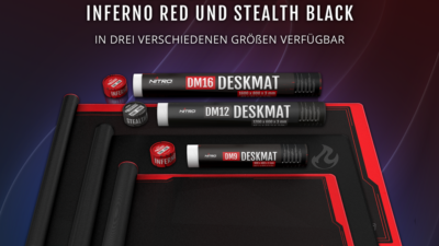 Schmücke Dein Gaming-Setup mit den neuen Deskmats von Nitro Concepts!