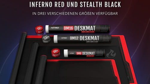 Schmücke Dein Gaming-Setup mit den neuen Deskmats von Nitro Concepts!