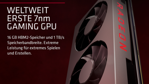 AMD Radeon VII: Die weltweit erste 7-nm-Gaming-Grafikkarte ist ab sofort verfügbar!