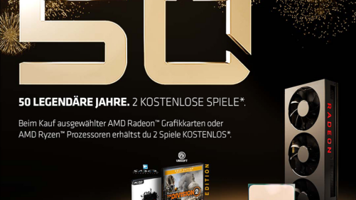 50 Jahre AMD: Tom Clancy’s The Division 2 Gold Edition & World War Z gratis zum Jubiläum!