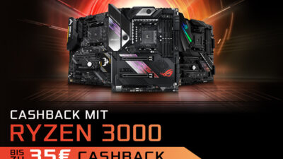 ASUS B450, X470 & X570-Mainboards für Ryzen 3000 mit bis zu 35 Euro Cashback!