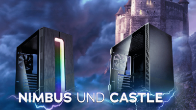 Nimbus und Castle: Kolink präsentiert zwei trendy Gaming-Gehäuse mit schicken Features