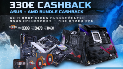 ASUS AMD-Mainboards für Ryzen (AM4) und Threadripper (TR4) mit bis zu 330 Euro Cashback!
