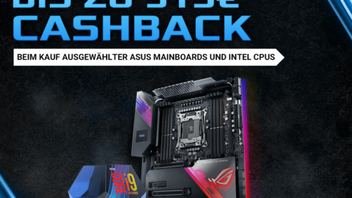 ASUS Z390/X299-Mainboards (Sockel 1151/2066) + Intel-Prozessor mit bis zu 315 Euro Cashback!