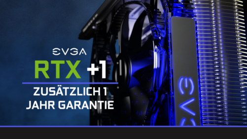 Jetzt +1 Jahr Herstellergarantie GRATIS für EVGA GeForce RTX-Grafikkarten sichern!