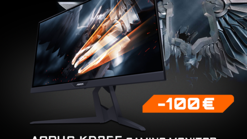 Gigabyte Aorus KD25F 240-Hz-Monitor mit Gutscheincode für 100 Euro Sofortrabatt!