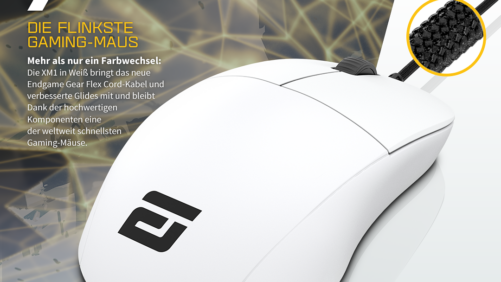 Endgame Gear XM1: Ab sofort in Weiß und mit zahlreichen Verbesserungen!