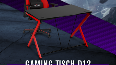 Nitro Concepts D12 – Der ergonomische Gaming-Tisch für dein Setup!