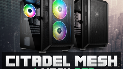 Kolink Citadel Mesh: Micro-ATX-Gehäuse mit optimiertem Airflow für Enthusiasten