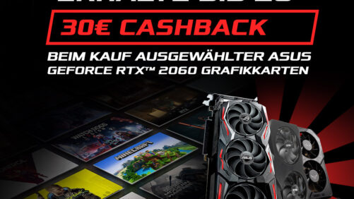 ASUS GeForce RTX 2060 und RTX 2060 SUPER jetzt mit bis zu 30 Euro Cashback!