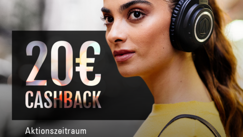 Audio Technica ATH-M50XBT Bluetooth-Kopfhörer jetzt mit 20 Euro Cashback!