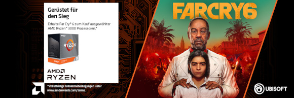 Ausgewählte AMD Ryzen Prozessoren jetzt mit Far Cry 6!