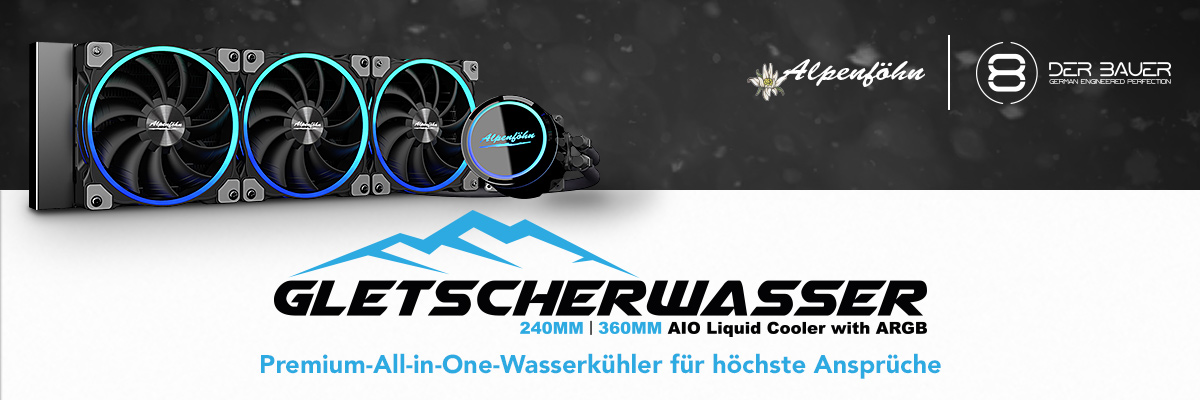 Gletscherwasser Banner