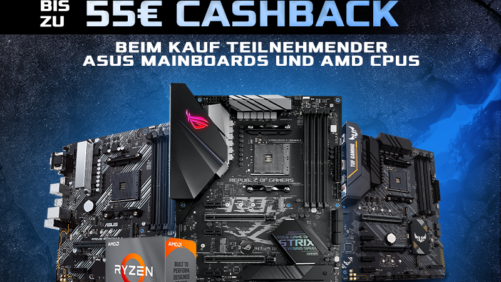 ASUS B450-Mainboards + AMD Ryzen 3000-Prozessor mit bis zu 55 Euro Cashback!