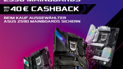 ASUS Z590-Mainboards jetzt mit bis zu 40 Euro Cashback!
