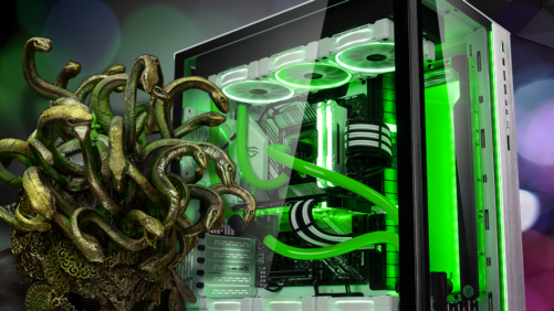 Der Medusa XL Gaming-PC: High-End-Computer mit Custom-Wasserkühlung