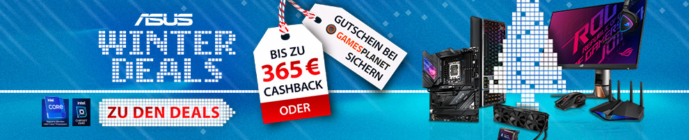 ASUS Winter Deals 2021 mit Cashback oder Gamesplanet-Gutschein!