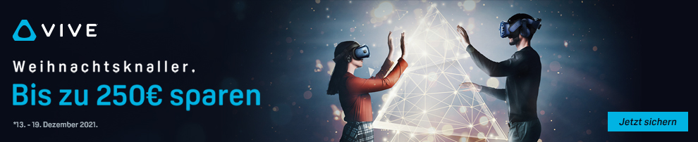 Ausgewählte HTC Vive-Produkte jetzt mit bis zu 250 Euro Rabatt!