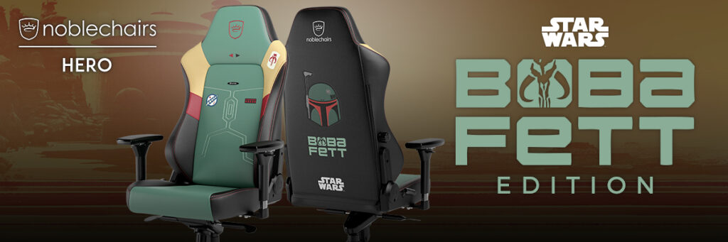 Das Bild zeigt den Boba-Fett-Gaming-Stuhl.