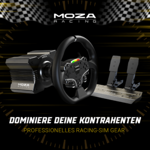MOZA Racing Equipment: Professionelles Simulator-Gear für erfahrene Sim-Racer und Einsteiger