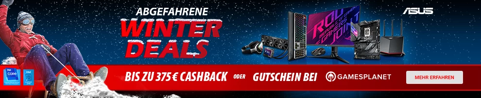 ASUS Winter Deals 2022 mit Cashback oder Gamesplanet-Gutschein!