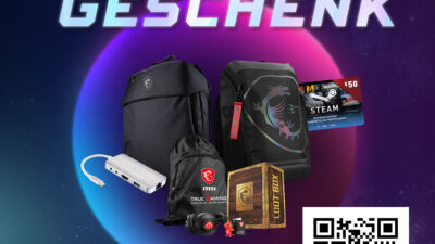 MSI Gaming-Notebooks jetzt mit Gratis-Rucksack oder 50 USD Steam-Guthaben!