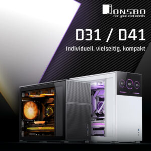 Jonsbo D31 und D41: Elegante Gehäuse für Gaming-Hardware