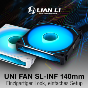 Lian Li UNI FAN SL-INF: Leistung trifft auf Schick