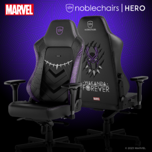 noblechairs HERO und Memory Foam Kissenset Black Panther Edition