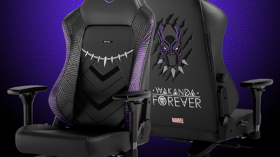 noblechairs HERO und Memory Foam Kissenset Black Panther Edition
