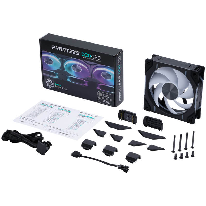 PHANTEKS D30 120-mm-PWM-ARGB-Lüfter