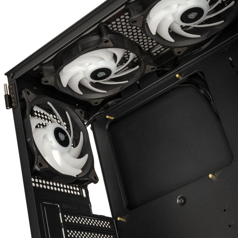 Kolink Observatory HF Glass ARGB Midi-Tower - Schwarz