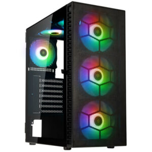 Kolink Observatory HF Mesh Midi-Tower - Schwarz