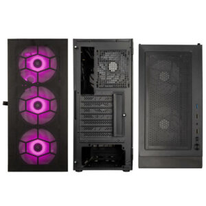 Kolink Observatory HF Mesh Midi-Tower - Schwarz