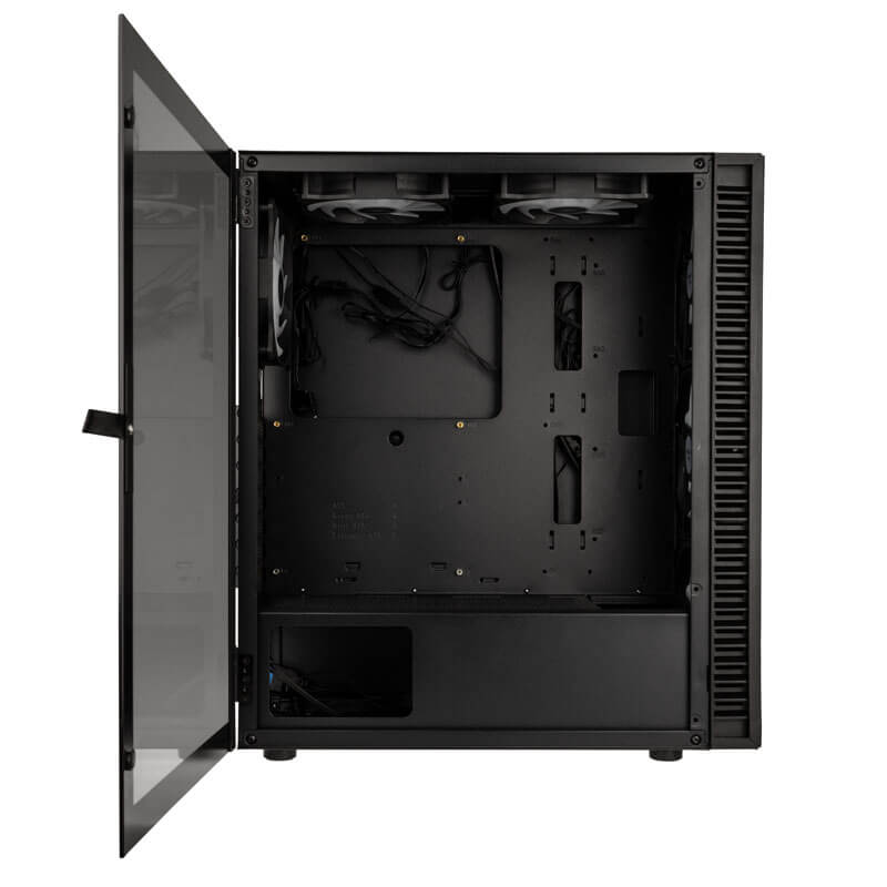 Kolink Observatory HF Mesh Midi-Tower - Schwarz