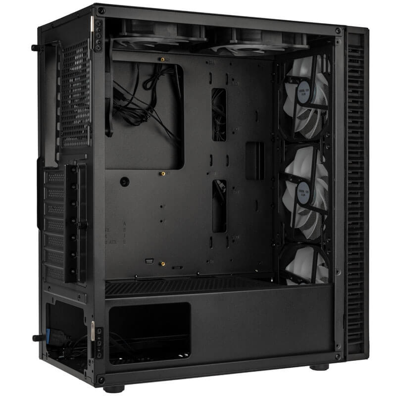 Kolink Observatory HF Mesh Midi-Tower - Schwarz