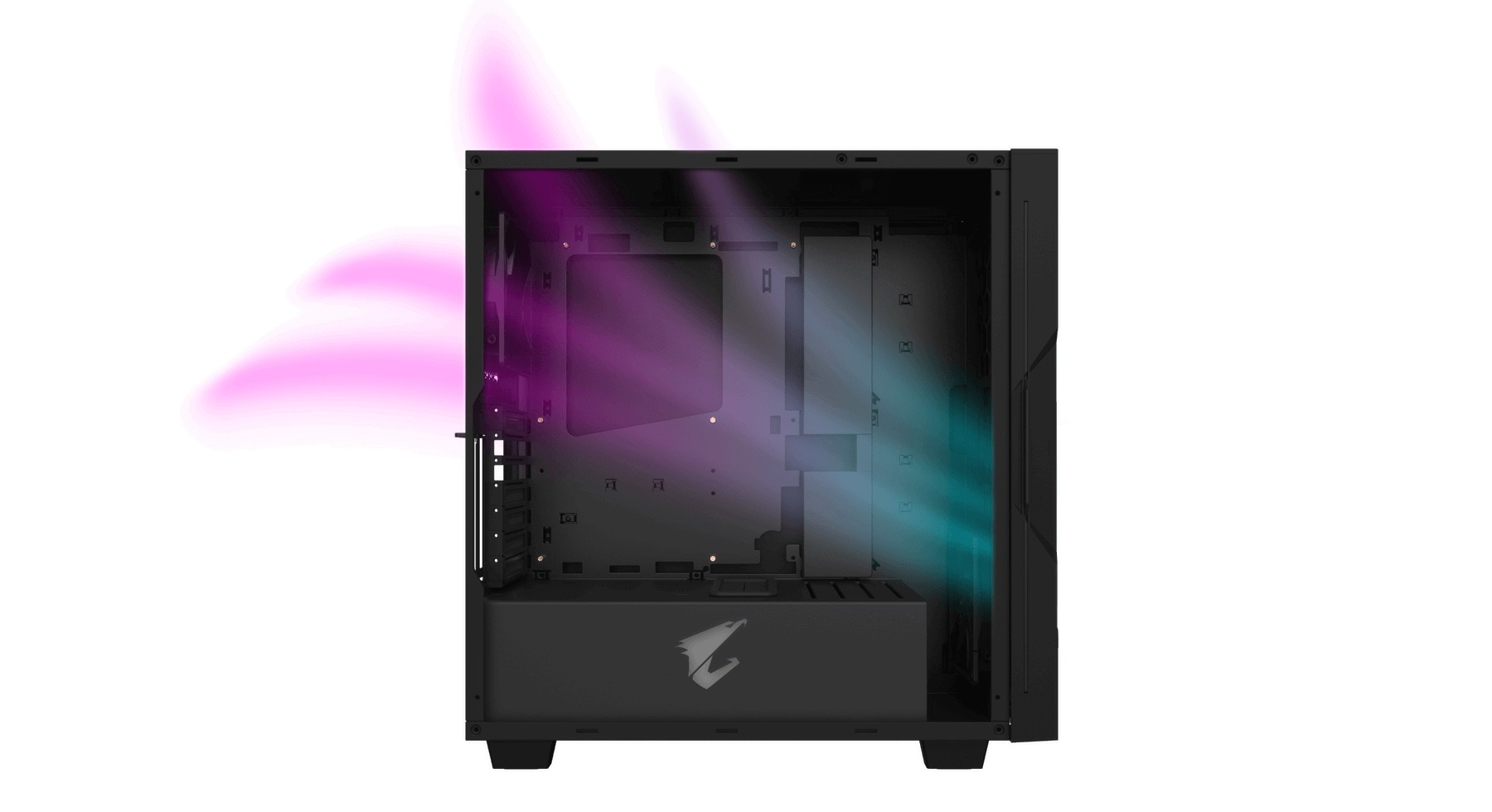 Das GIGABYTE Aorus C300 Glass Stealth