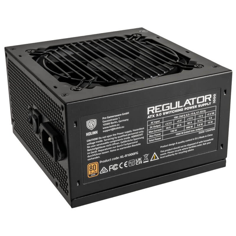 Kolink Regulator 80 PLUS Gold ATX 3.0 12VHPWR Netzteile