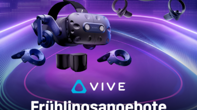 HTC Frühlingsangebote: Ausgewählte HTC Vive VR-Headsets jetzt mit bis zu 429 Euro Rabatt!
